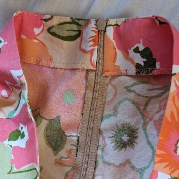 TWO Cotton Poplin A-line Skirts, Vibrant Prints by CC Outlaw, sz M Summertime - Picture 10 of 16